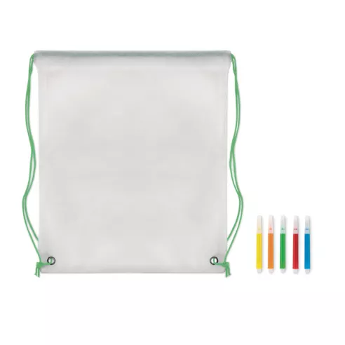 Non woven kids bag with pens CARRYDRAW