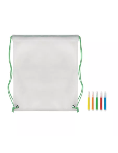 Non woven kids bag with pens CARRYDRAW