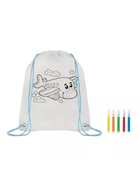 Non woven kids bag with pens CARRYDRAW