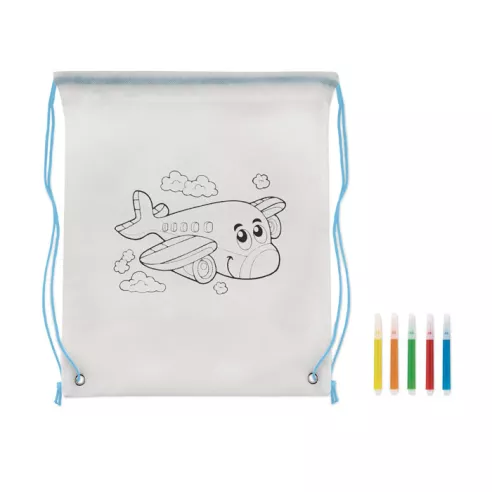 Non woven kids bag with pens CARRYDRAW