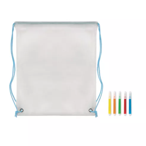 Non woven kids bag with pens CARRYDRAW