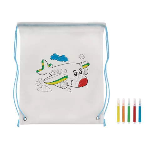Non woven kids bag with pens CARRYDRAW