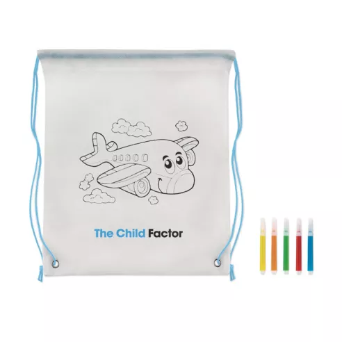 Non woven kids bag with pens CARRYDRAW