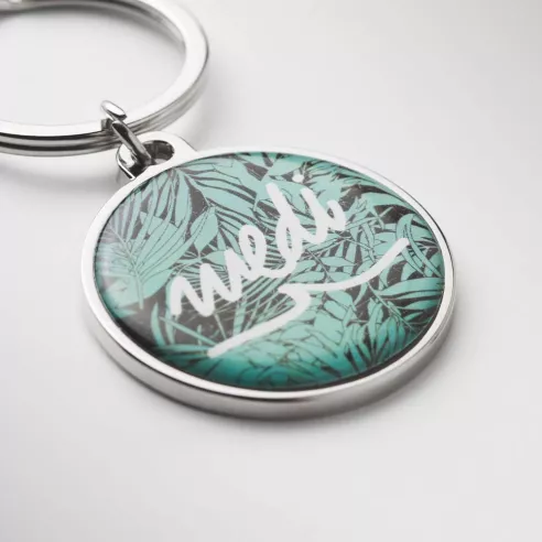 Customized metal NFC keyring with chip