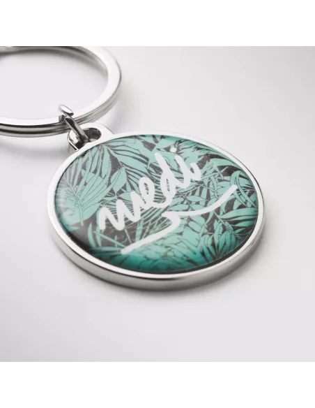 Customized metal NFC keyring with chip