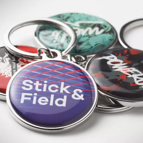 Customized metal NFC keyring with chip
