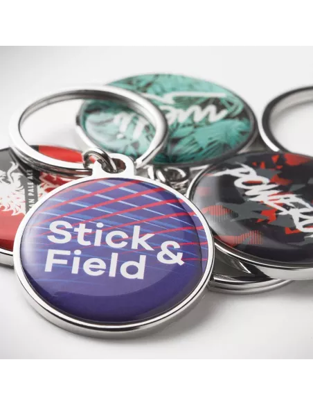 Customized metal NFC keyring with chip