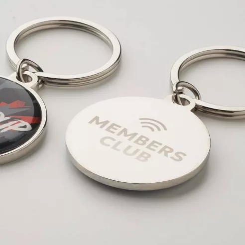 Customized metal NFC keyring with chip