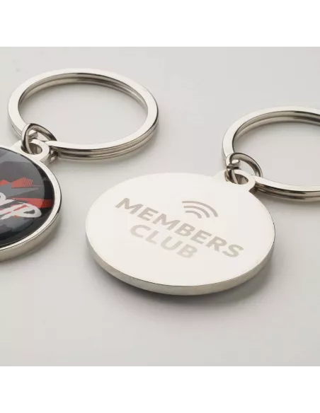 Customized metal NFC keyring with chip