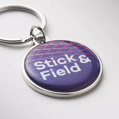 Customized metal NFC keyring with chip