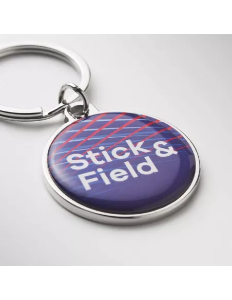 Customized metal NFC keyring with chip