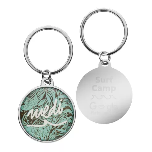 Customized metal NFC keyring with chip