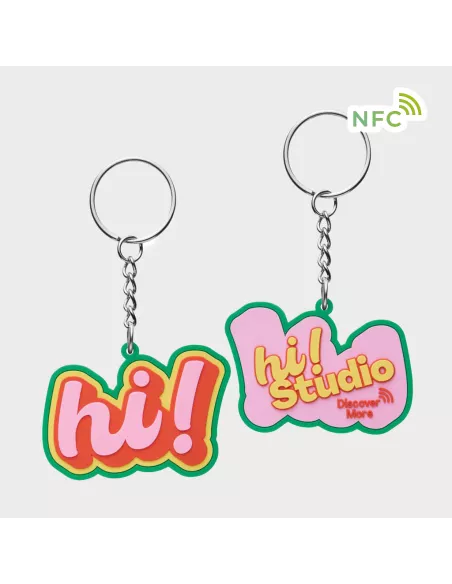 Customized PVC NFC keyring with NFC chip