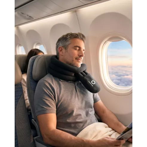 Customized Wrap it roll-up travel pillow | Connectad