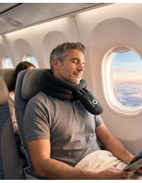 Customized Wrap it roll-up travel pillow | Connectad