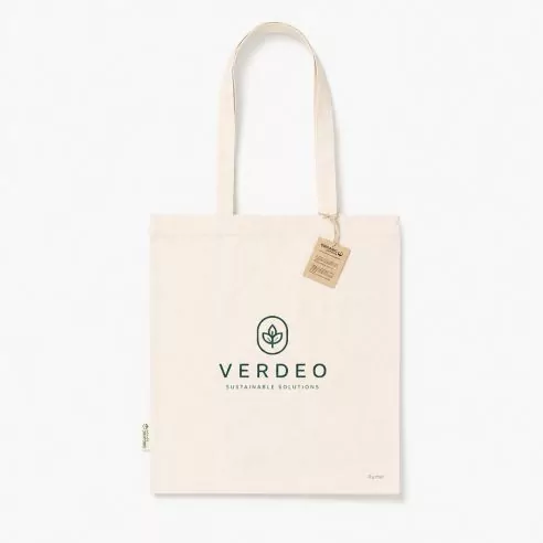 Bolsa personalizada 100% algodón orgánico 140 g/m² Rumel