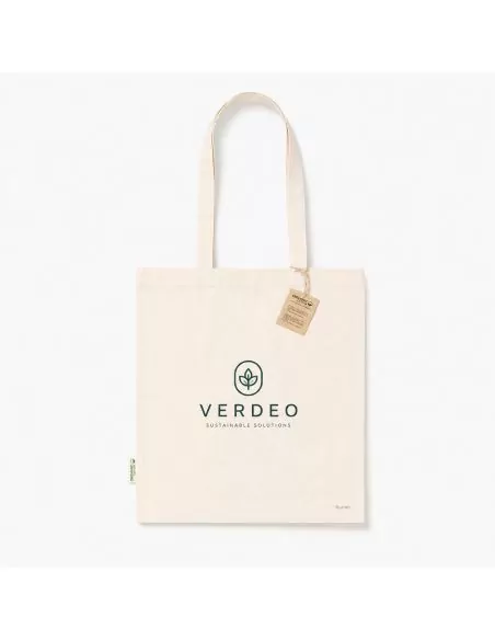 Bolsa personalizada 100% algodón orgánico 140 g/m² Rumel