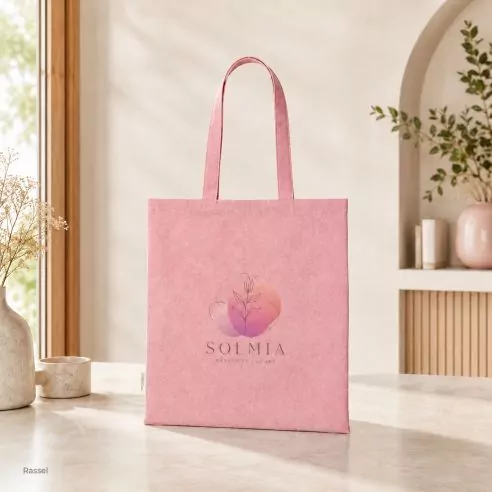 Bolsa Rassel personalizable 100% algodón reciclado 140 g/m²