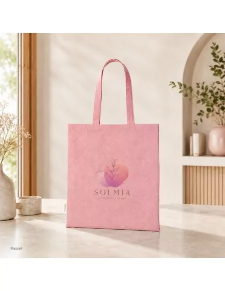 Bolsa Rassel personalizable 100% algodón reciclado 140 g/m²