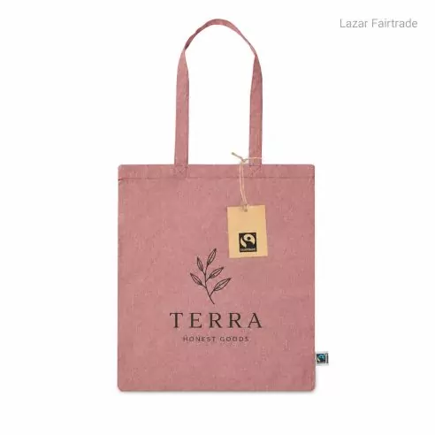 Bolsa Lazar personalizable Fairtrade 100% algodón 120 g/m²