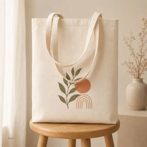 Organic cotton shopping bag EU TURA