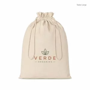 Large Cotton draw cord bag TASKE LARGE