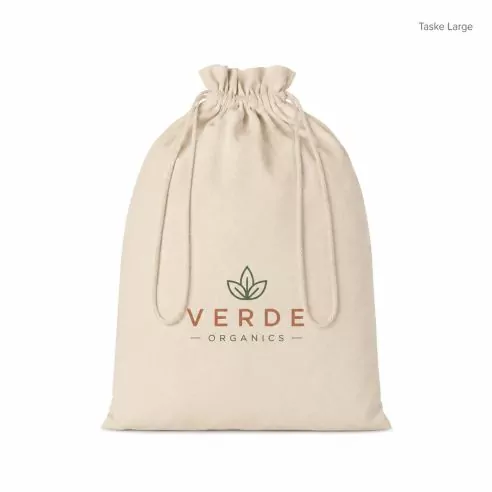 Large Cotton draw cord bag TASKE LARGE