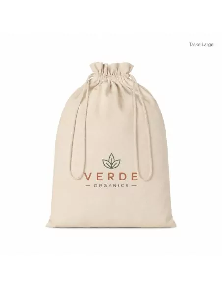 Large Cotton draw cord bag TASKE LARGE