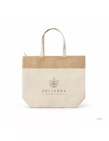 Bolsa térmica Linax personalizable algodón yute 225 g/m²