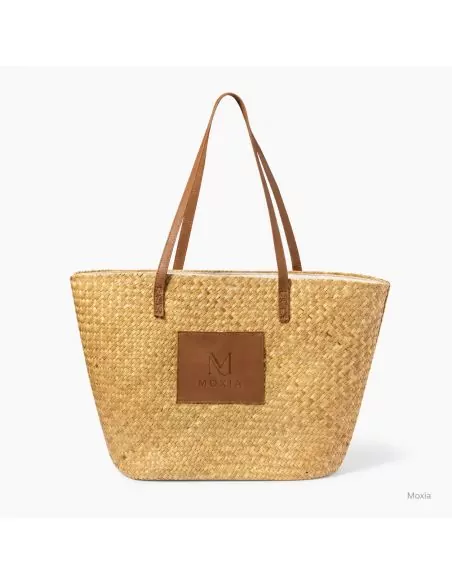Bolsa paja rectangular polipiel personalizable Moxia