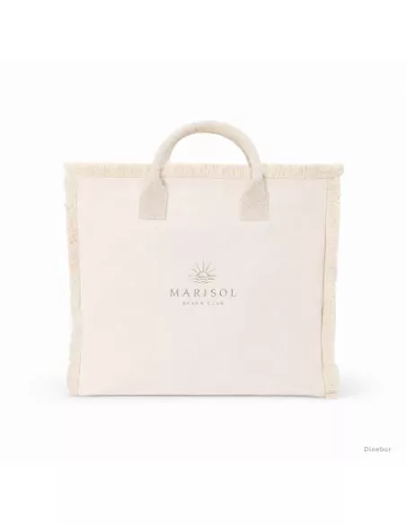 Bolsa algodón 360 g/m² asas cortas Dinebor personalizable