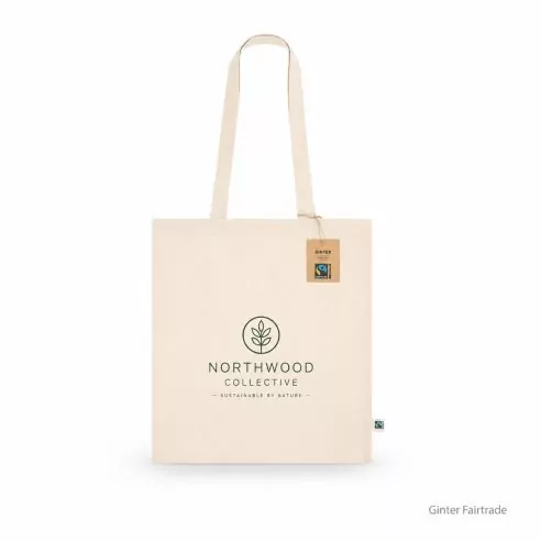 Ginter Customizable Fairtrade Cotton Bag 140g/m2