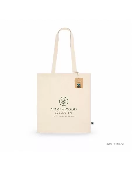 Ginter Customizable Fairtrade Cotton Bag 140g/m2