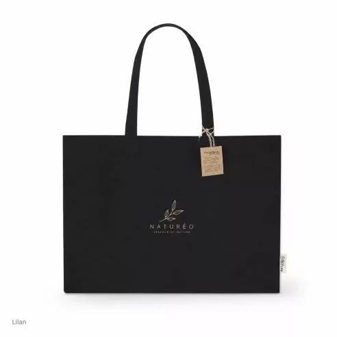 Bolsa algodón reciclado 300 g/m² Lilan personalizable