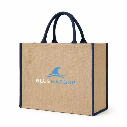 Bolsa personalizada yute 300 g/m² asas cortas Vasan