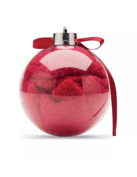 Santa socks in bauble ornament SNUG M