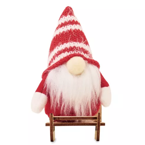 Gnomo en trineo de madera FROSTY SLEIGH