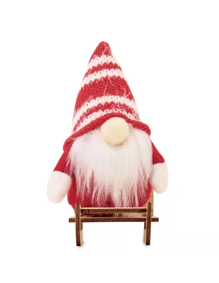 Gnomo en trineo de madera FROSTY SLEIGH