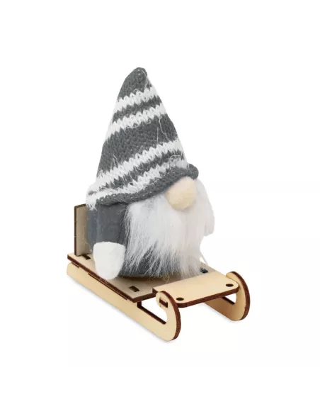Gnomo en trineo de madera FROSTY SLEIGH