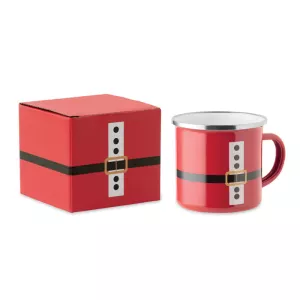 Santa enamel vintage mug 300ml SANTAMEL