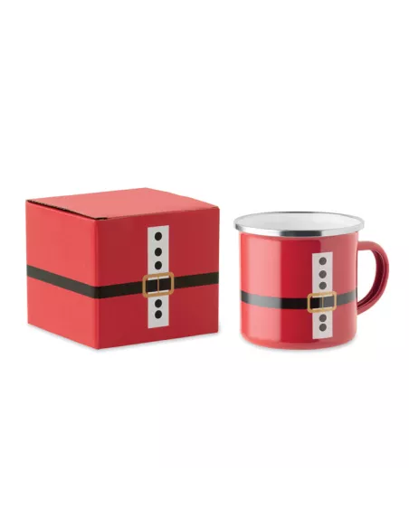 Santa enamel vintage mug 300ml SANTAMEL