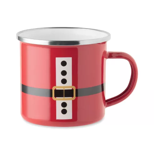Santa enamel vintage mug 300ml SANTAMEL