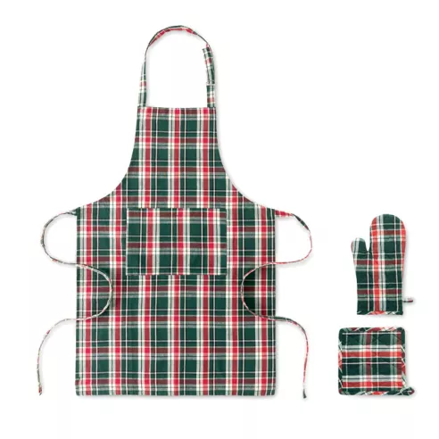 Set cocina algodón a cuadros SANTAPRON