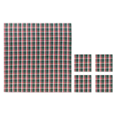 Chequer cotton tablecloth set SANTABLE