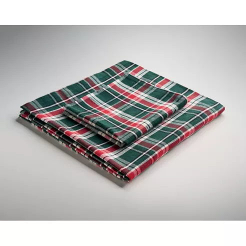Chequer cotton tablecloth set SANTABLE