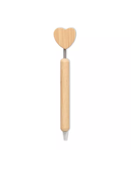 Bolígrafo de bambú corazón CORAPEN