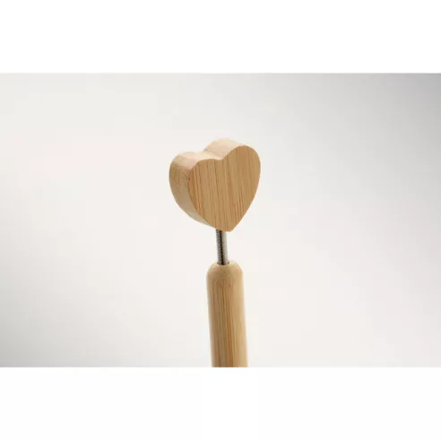 Bolígrafo de bambú corazón CORAPEN