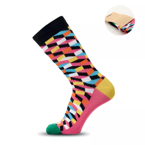 Calcetines estampados alegres FUNNY L