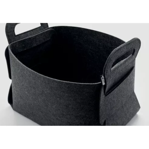 Foldable RPET felt basket FIALAN