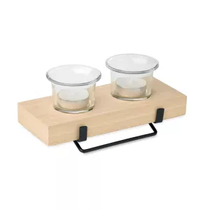 Tea light holder set with stand IRONDLE